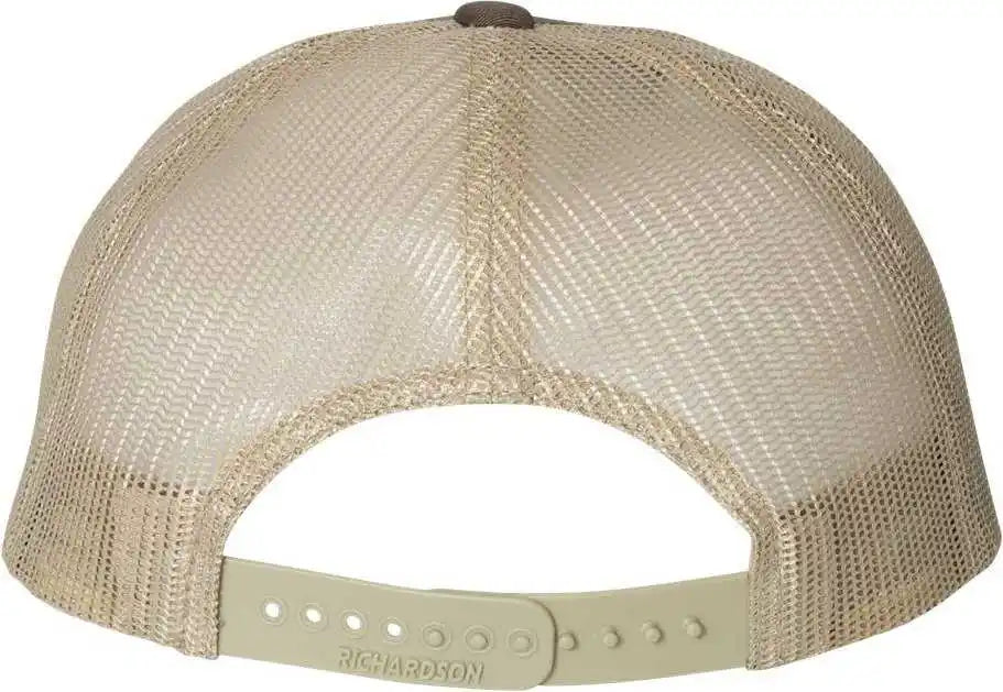 Richardson 115 Low Pro Trucker Caps - Brown Khaki