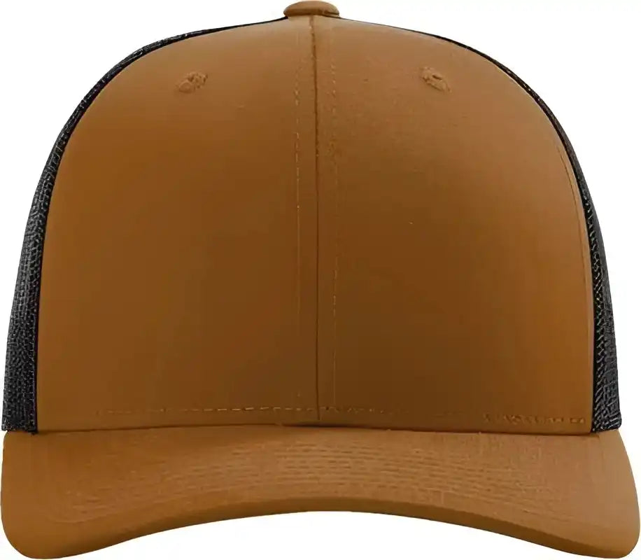 Richardson 115 Low Pro Trucker Caps - Carmel/ Black