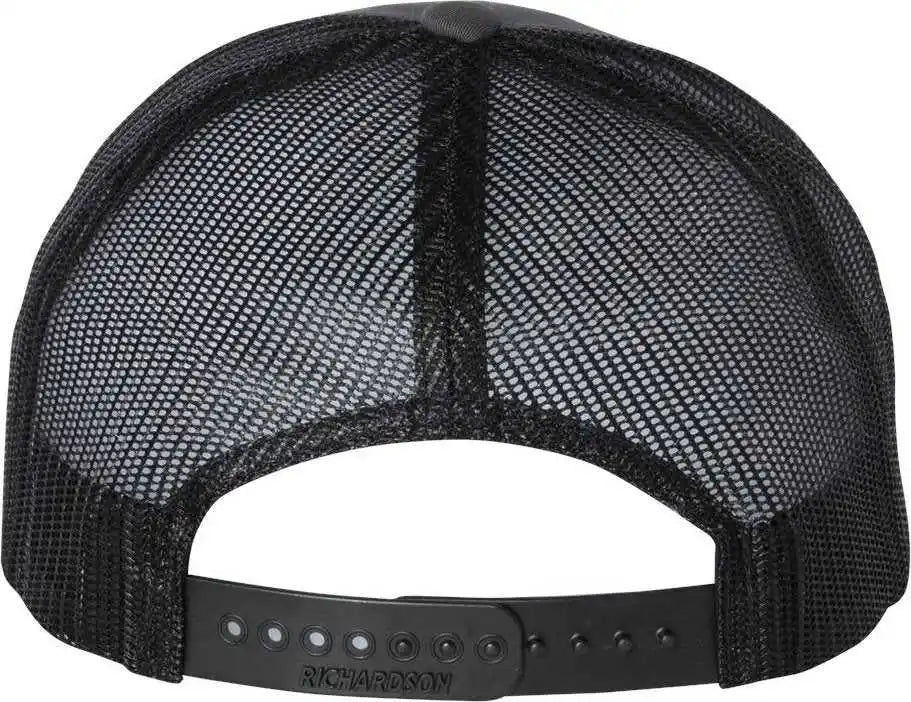 Richardson 115 Low Pro Trucker Caps Charcoal Black