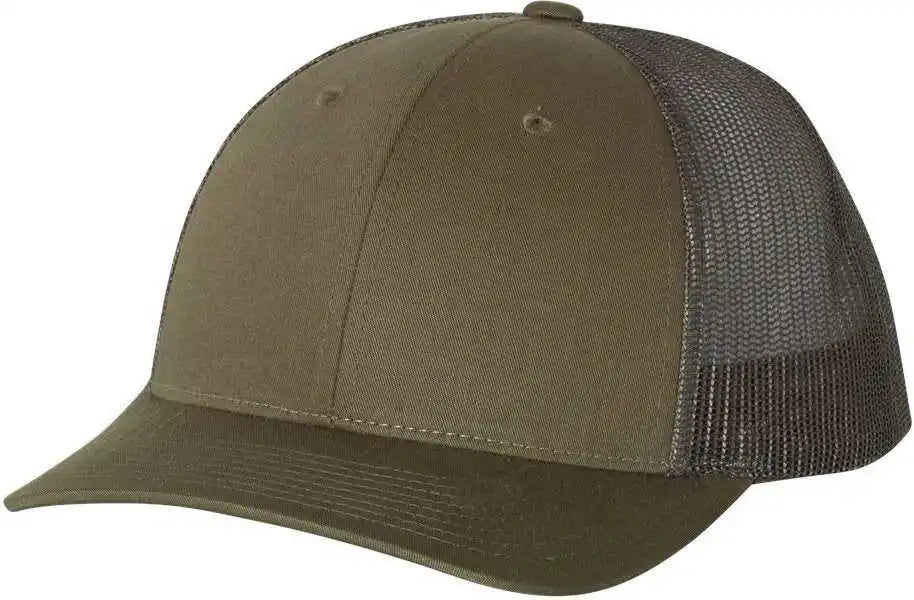 Richardson 115 Low Pro Trucker Caps Chocolate Chip Gray Coffee Dark / Sm