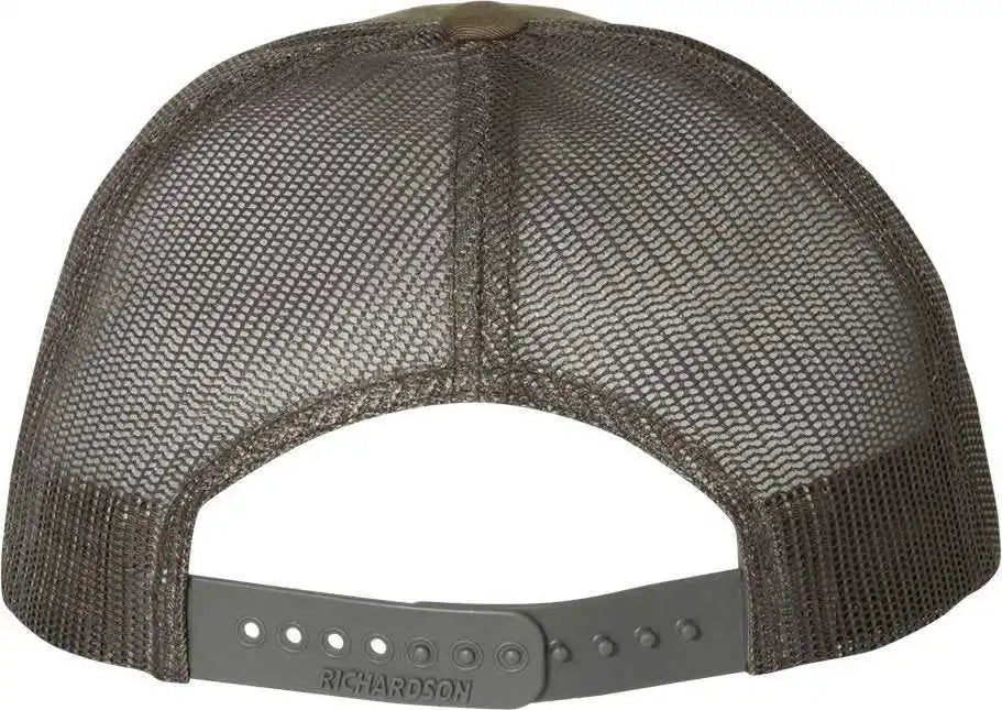 Richardson 115 Low Pro Trucker Caps Chocolate Chip Gray