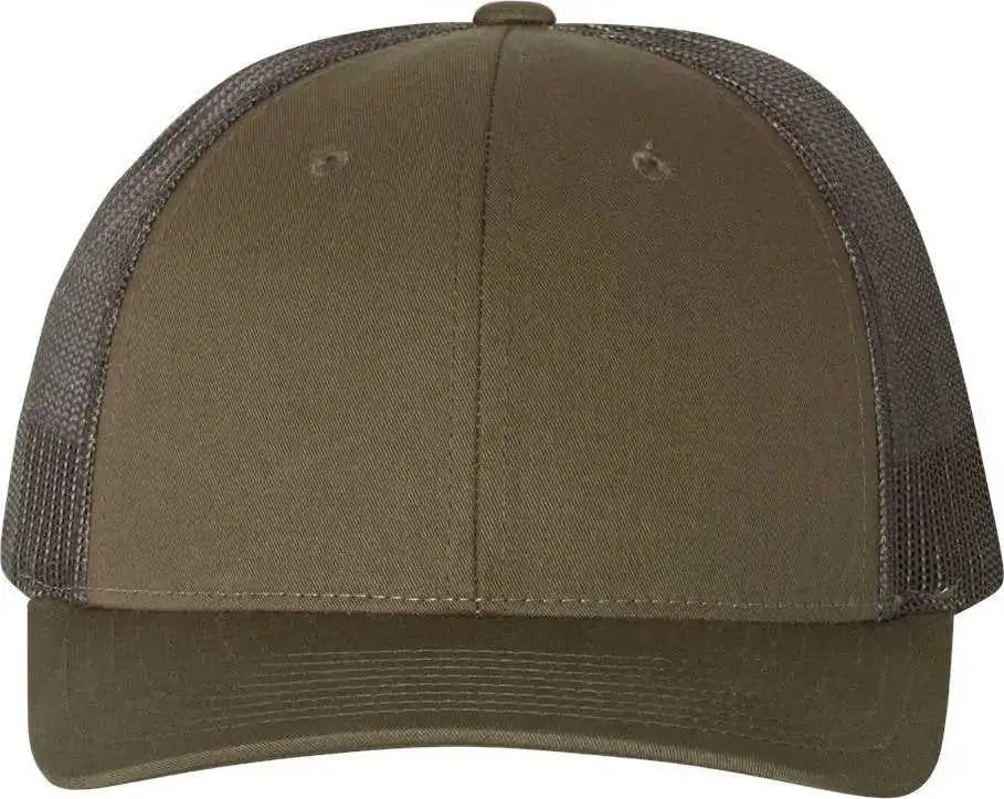 Richardson 115 Low Pro Trucker Caps Chocolate Chip Gray