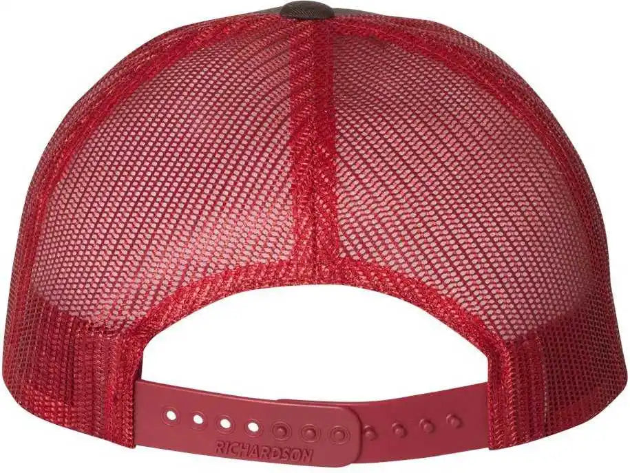 Richardson 115 Low Pro Trucker Caps - Coffee Claret