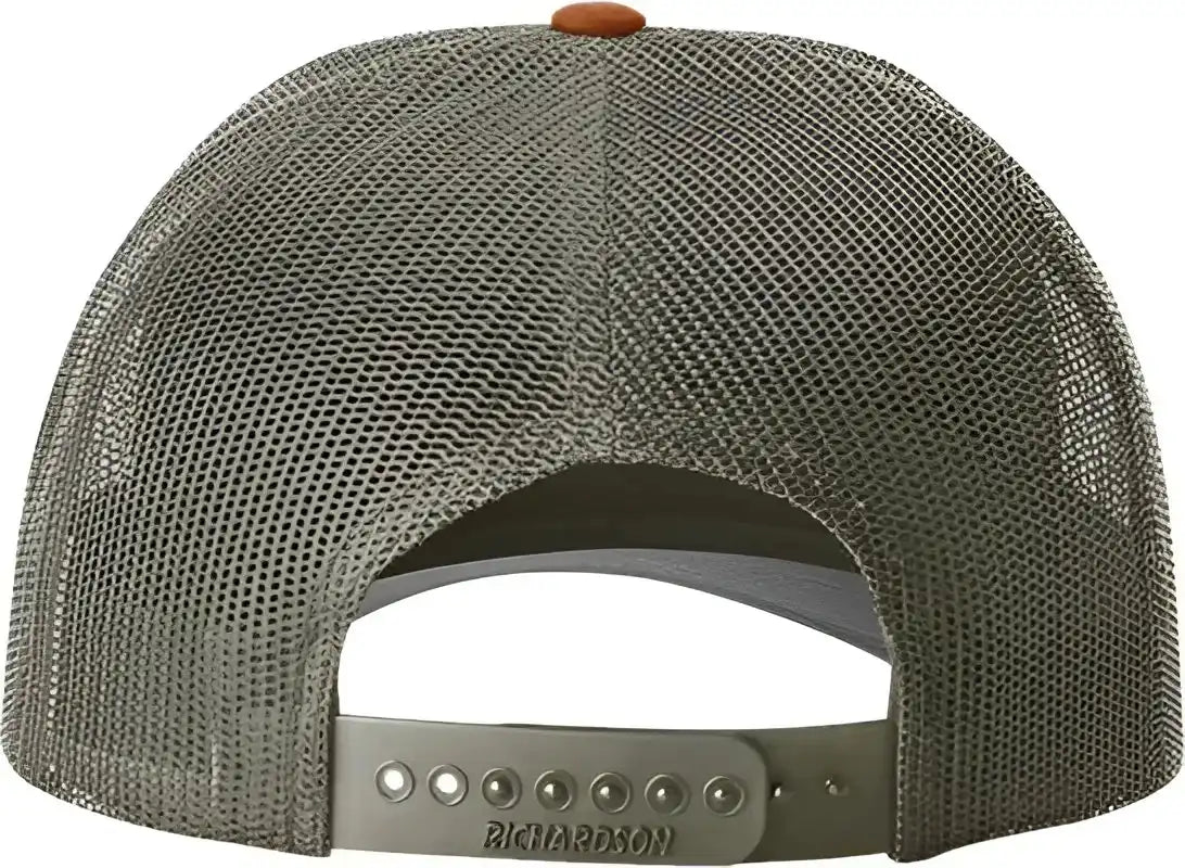 Richardson 115 Low Pro Trucker Caps Cream/ Loden Green/ Dark Orange