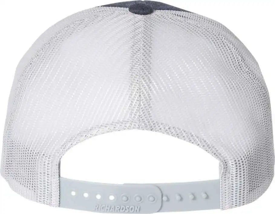 Richardson 115 Low Pro Trucker Caps Heather Navy Silver
