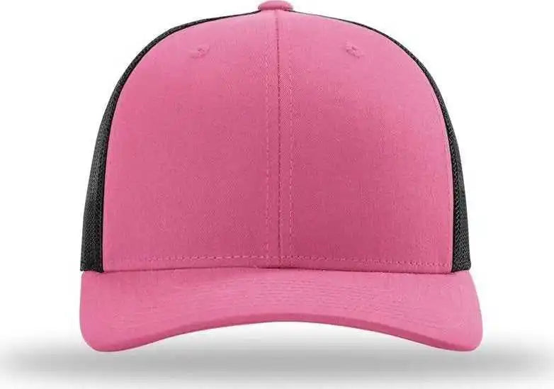 Richardson 115 Low Pro Trucker Caps - Hot Pink Black - Sm