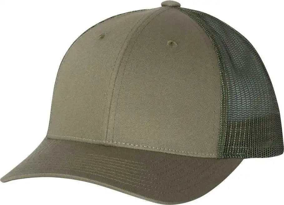 Richardson 115 Low Pro Trucker Caps - Loden - Dark Gray / Sm