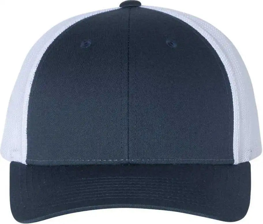 Richardson 115 Low Pro Trucker Caps - Navy White