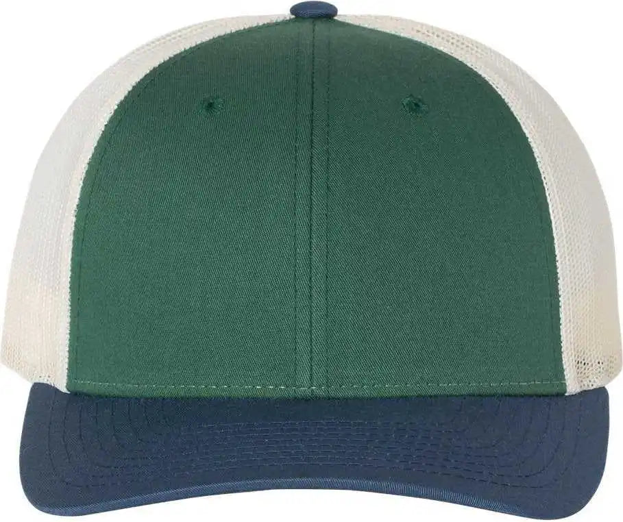 Richardson 115 Low Pro Trucker Caps Spruce Birch Light Navy