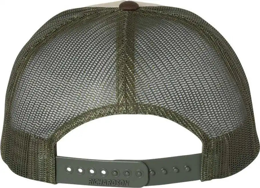 Richardson 115 Low Pro Trucker Caps Tan Loden Brown