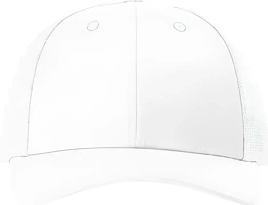 Richardson 115 Low Pro Trucker Caps - White