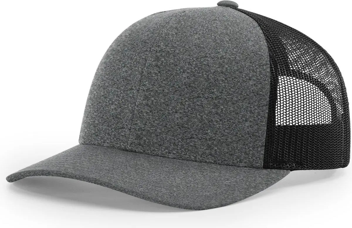 Richardson 115ch Low Pro Heather Trucker Cap - Black - s