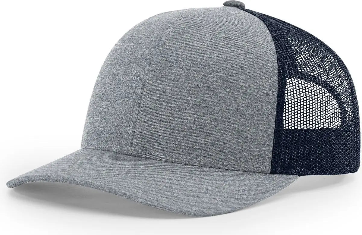 Richardson 115ch Low Pro Heather Trucker Cap - Navy