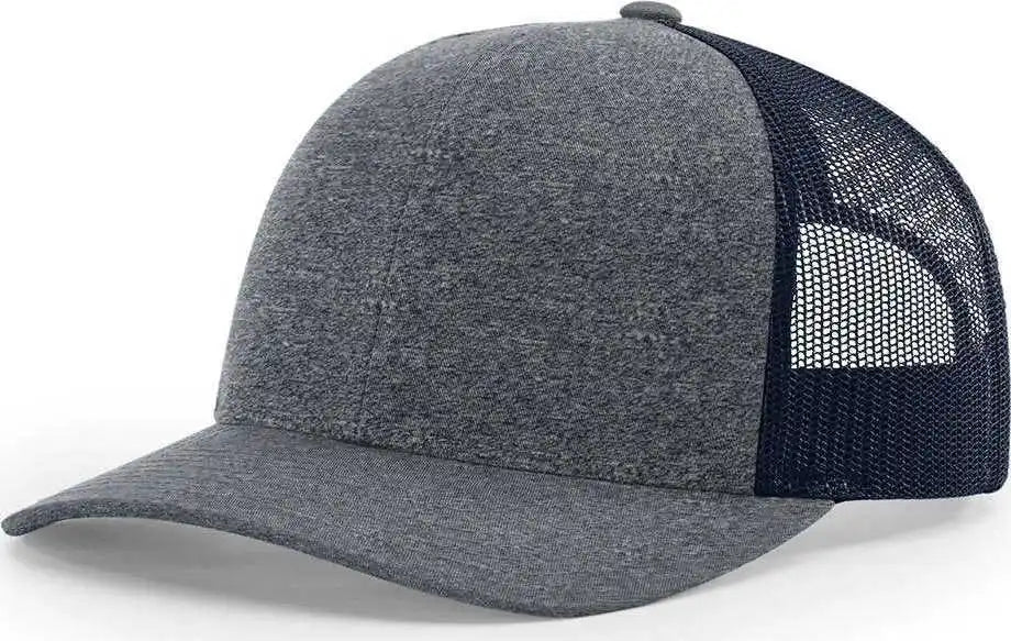 Richardson 115ch Low Pro Heather Trucker Caps Navy / Sm