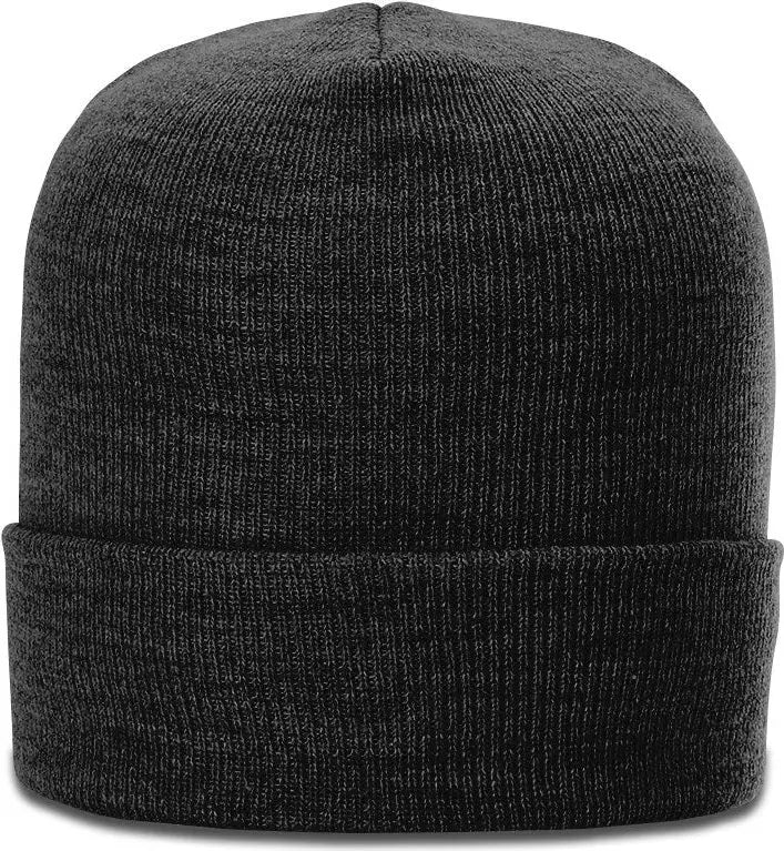 Richardson 137 Heathered Beanie with Cuff - Heather Black - Osfm