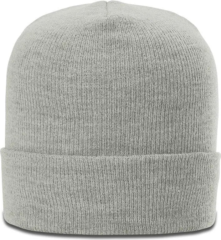 Richardson 137 Heathered Beanie with Cuff - Heather Oatmeal - Light Gray / Osfm