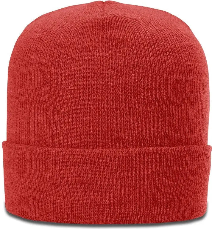 Richardson 137 Heathered Beanie with Cuff - Heather Red - Osfm