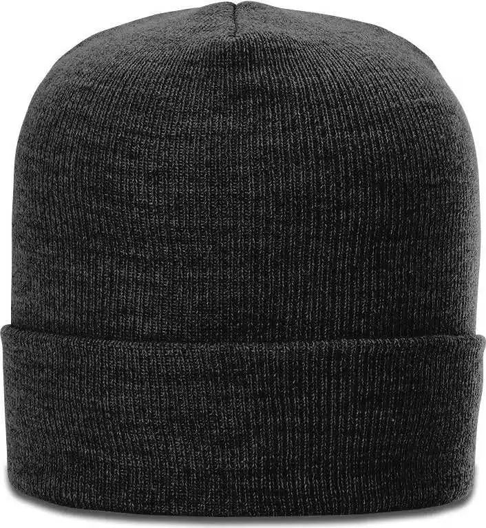 Richardson 137 Heathered Beanies with Cuff Black / Osfm
