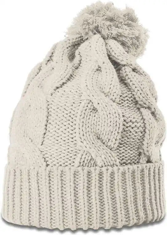 Richardson 141r Chunk Twist Knit Beanies with Cuff - Dark Sand - Osfm