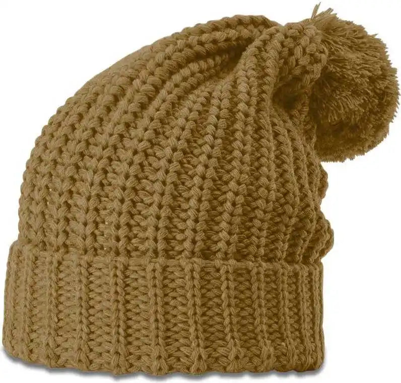 Richardson 143r Chunk Twist Knit Beanies with Cuff - Curry - Brown / Osfm