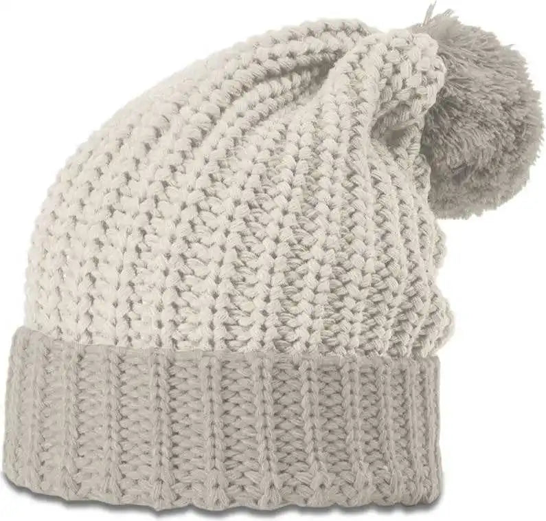 Richardson 143r Chunk Twist Knit Beanies with Cuff - Dark Sand - Osfm