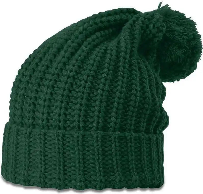 Richardson 143r Chunk Twist Knit Beanies with Cuff - Formosa Green - Forest / Osfm