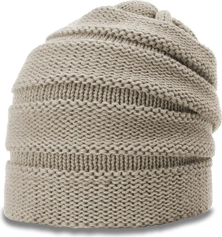 Richardson 145 Scrunch Beanie - Clay - Light Gray / Osfm