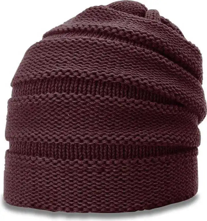 Richardson 145 Scrunch Beanies - Burgandy - Maroon / Osfm