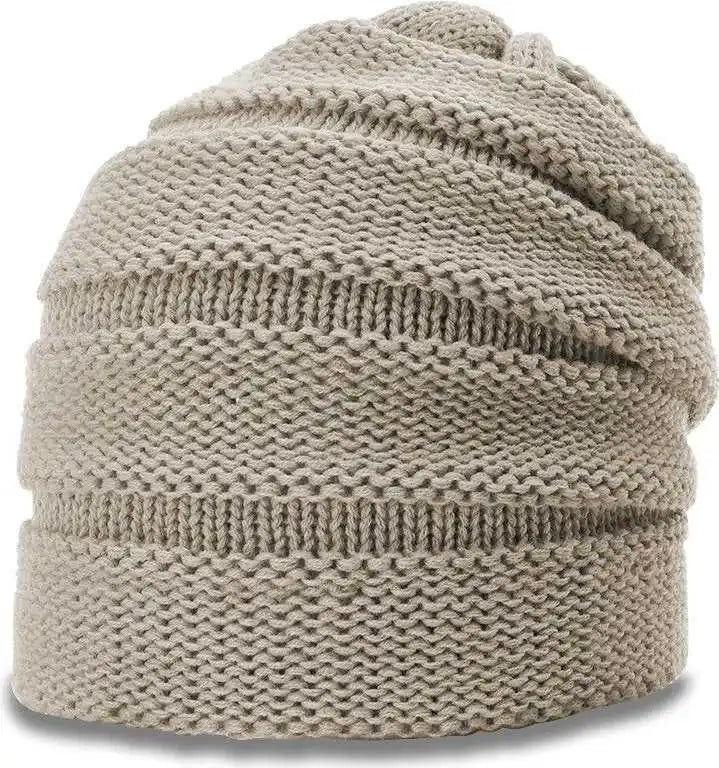 Richardson 145r Chunk Twist Knit Beanies with Cuff Clay Light Gray / Osfm