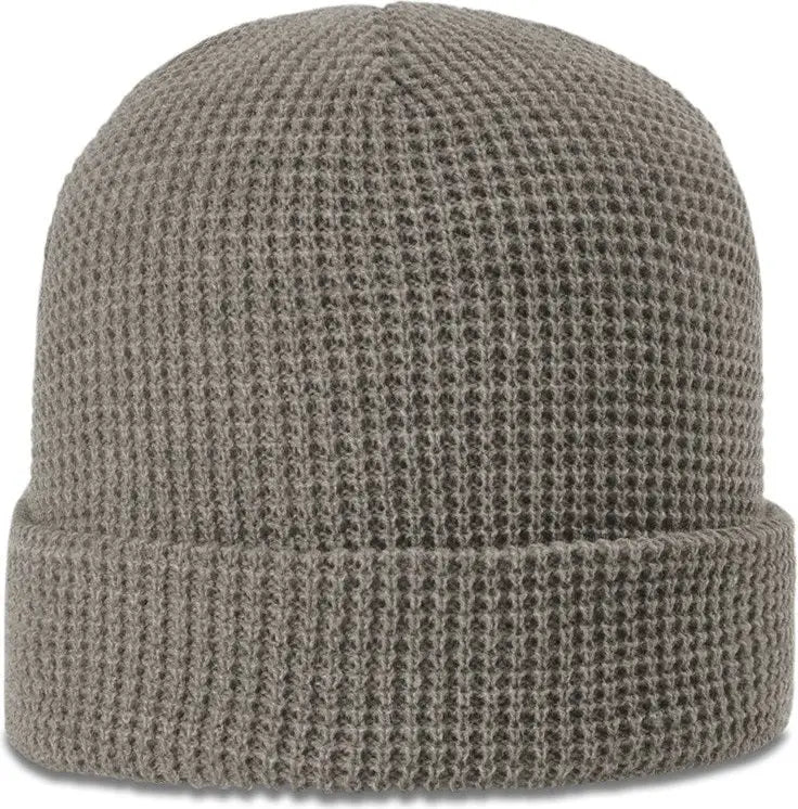 Richardson 146 Waffle Knit Beanie with Cuff - Dark Sand - Osfm