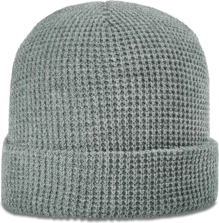 Richardson 146 Waffle Knit Beanie with Cuff - Heather Gray