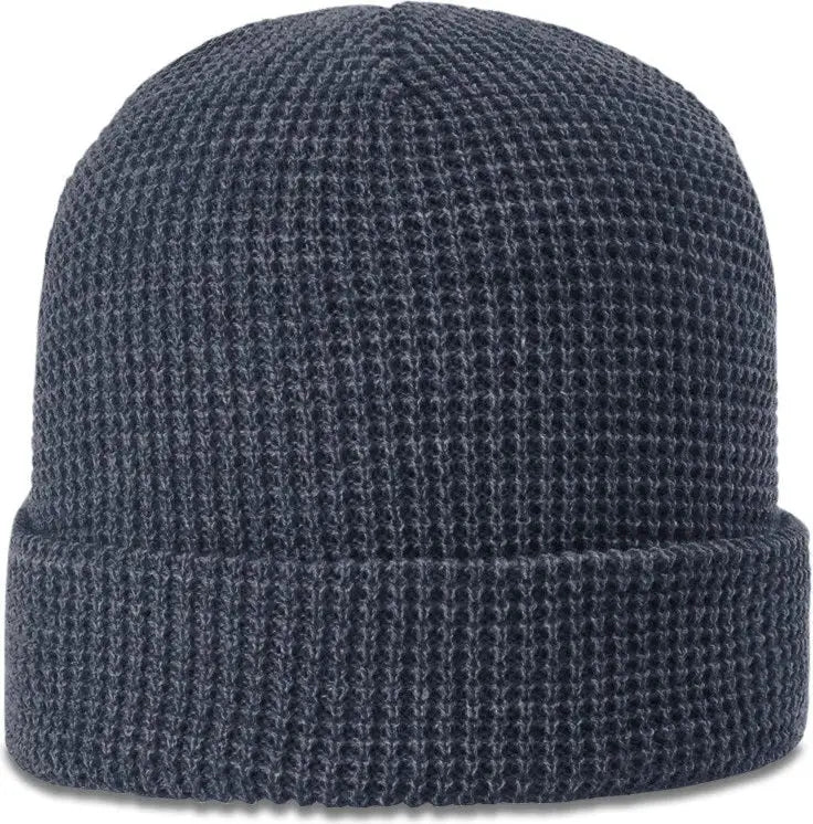 Richardson 146 Waffle Knit Beanie with Cuff - Slate - Dark Gray / Osfm