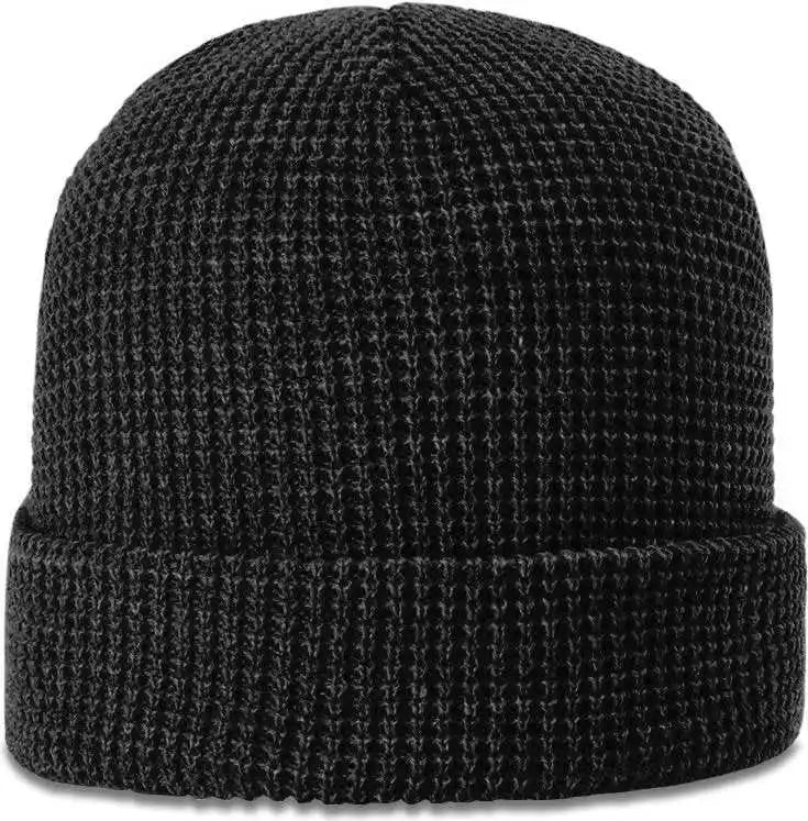Richardson 146 Waffle Knit Beanies with Cuff Black / Osfm