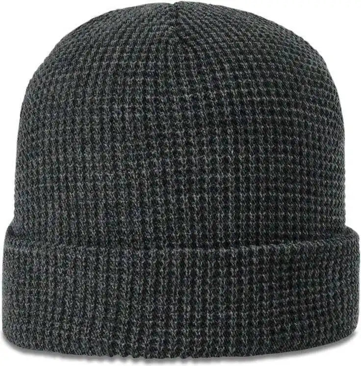 Richardson 146 Waffle Knit Beanies with Cuff Heather Charcoal Dark Gray / Osfm