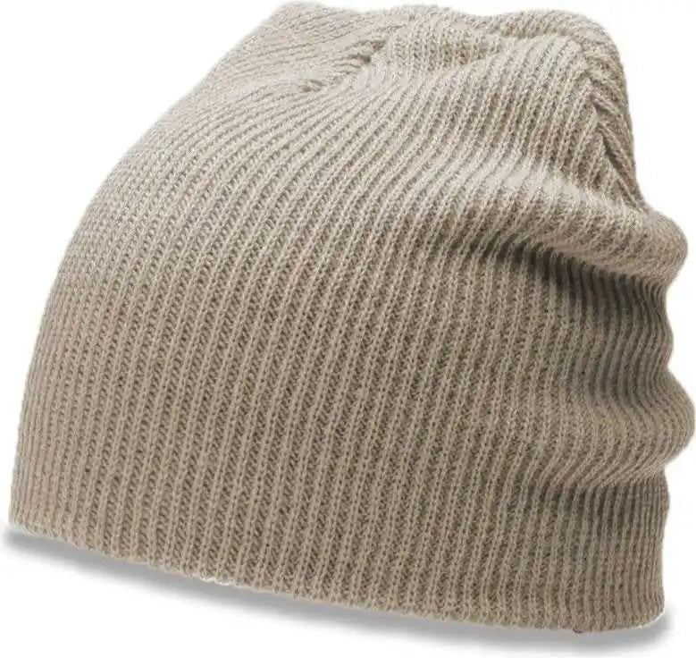Richardson 147r Chunk Twist Knit Beanies with Cuff - Clay - Light Gray / Osfm