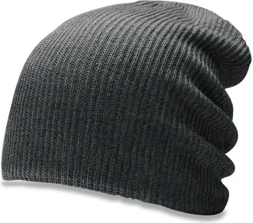 Richardson 149 Super Slouch Knit Beanies - Heather Charcoal - Dark Gray / Osfm
