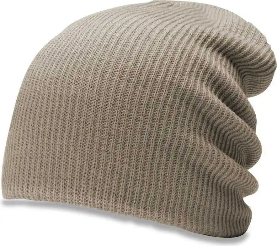 Richardson 149r Chunk Twist Knit Beanies with Cuff - Clay - Light Gray / Osfm