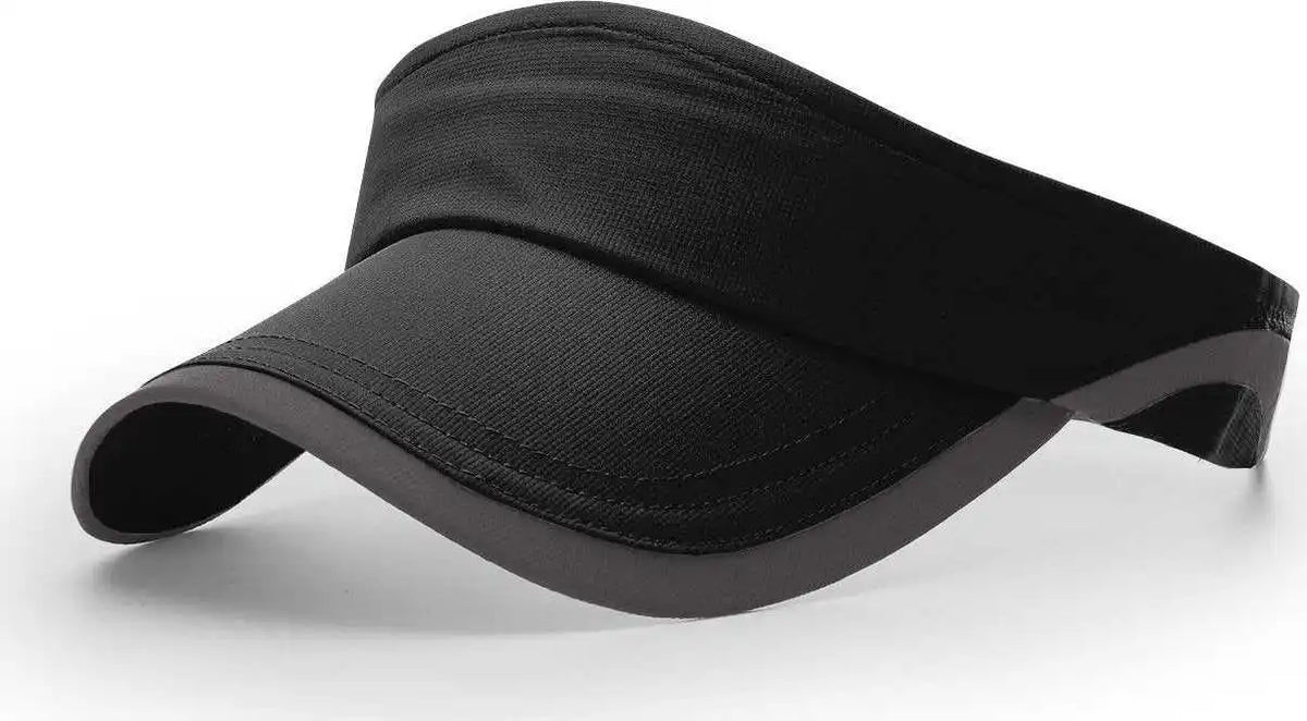 Richardson 159 R-active Lite Running Visors - Black Charcoal - Dark Gray / Osfm