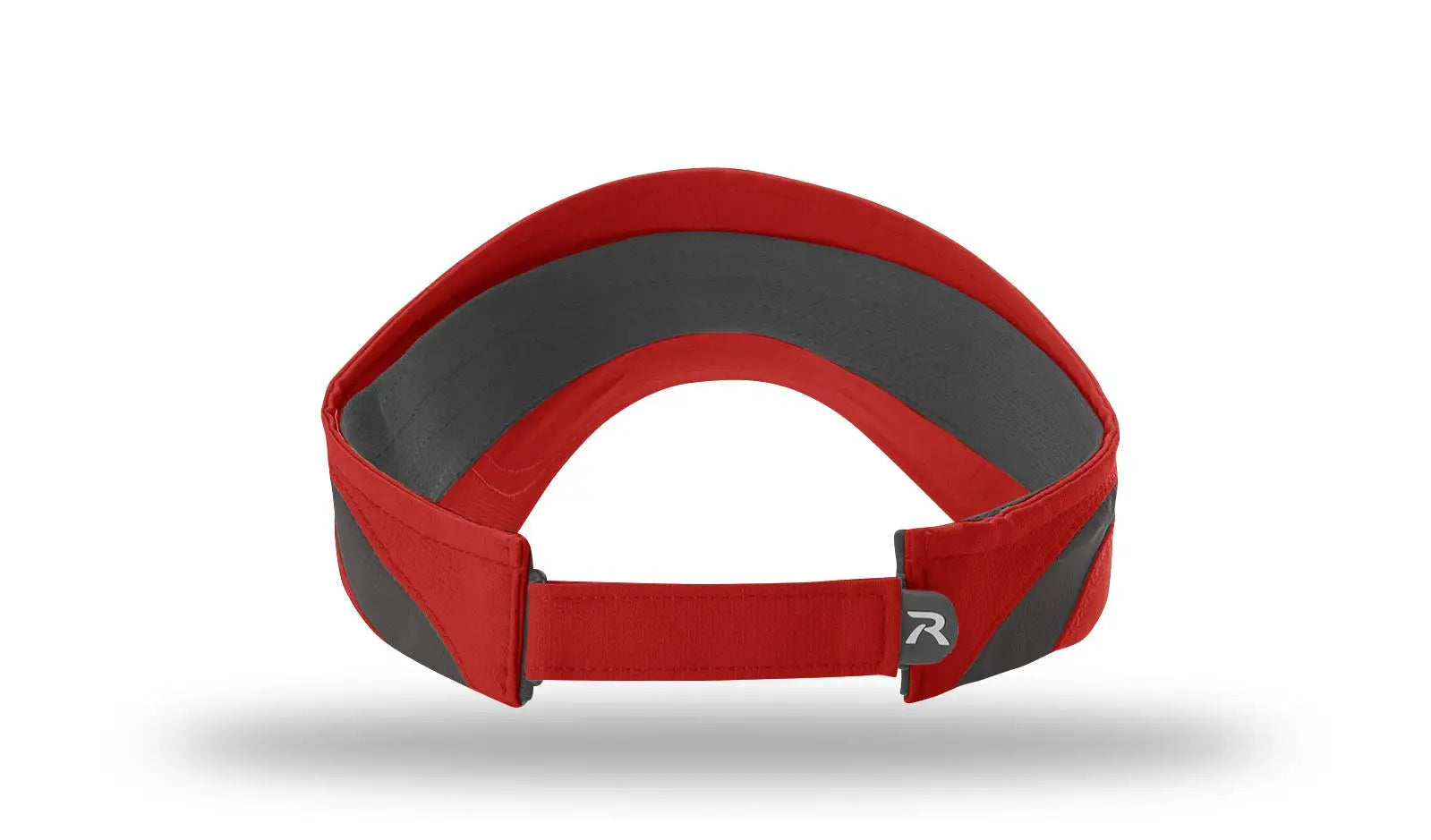 Richardson 159 R-active Lite Running Visors - Red Charcoal - Dark Gray / Osfm