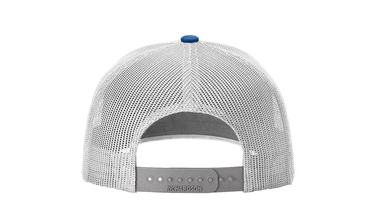 Richardson 163 Laser Cut Five Panel Trucker Cap - Royal Light Gray