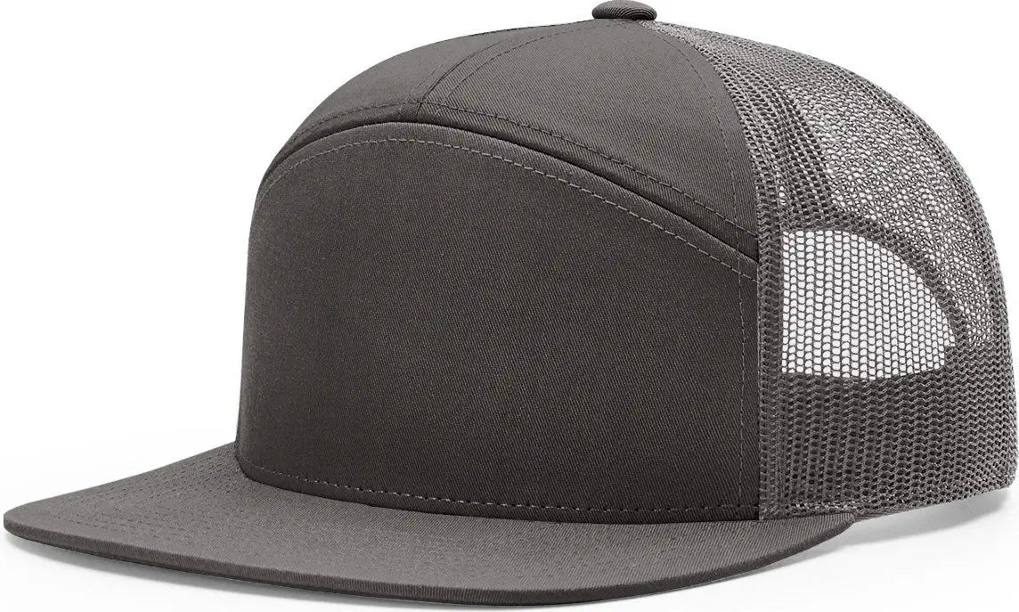 Richardson 168 7 Panel Trucker Cap - Charcoal