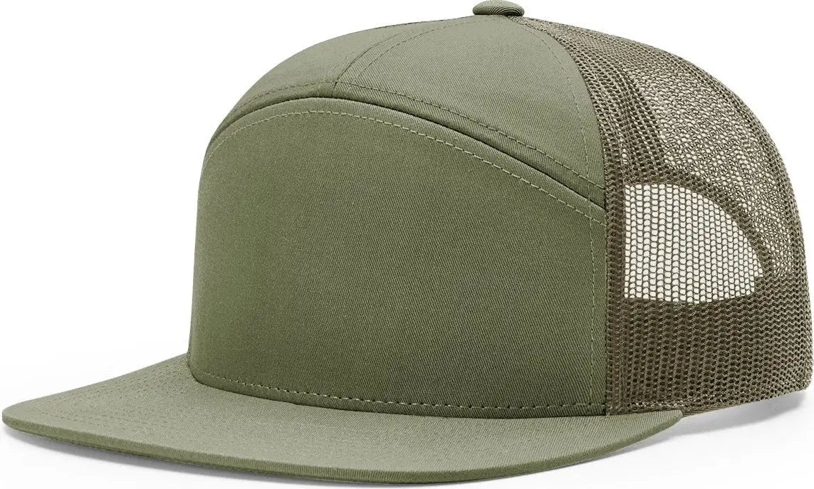 Richardson 168 7 Panel Trucker Cap - Loden - Osfm