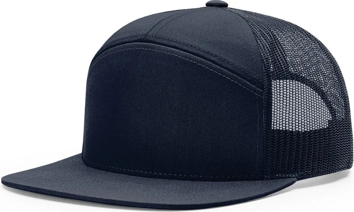 Richardson 168 7 Panel Trucker Cap - Navy - Osfm