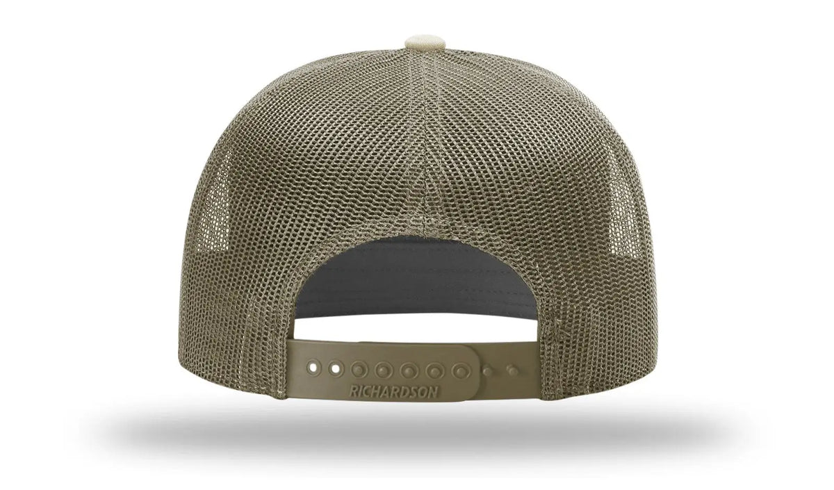 Richardson 168 7 Panel Trucker Cap - Pale Khaki Loden - Osfm