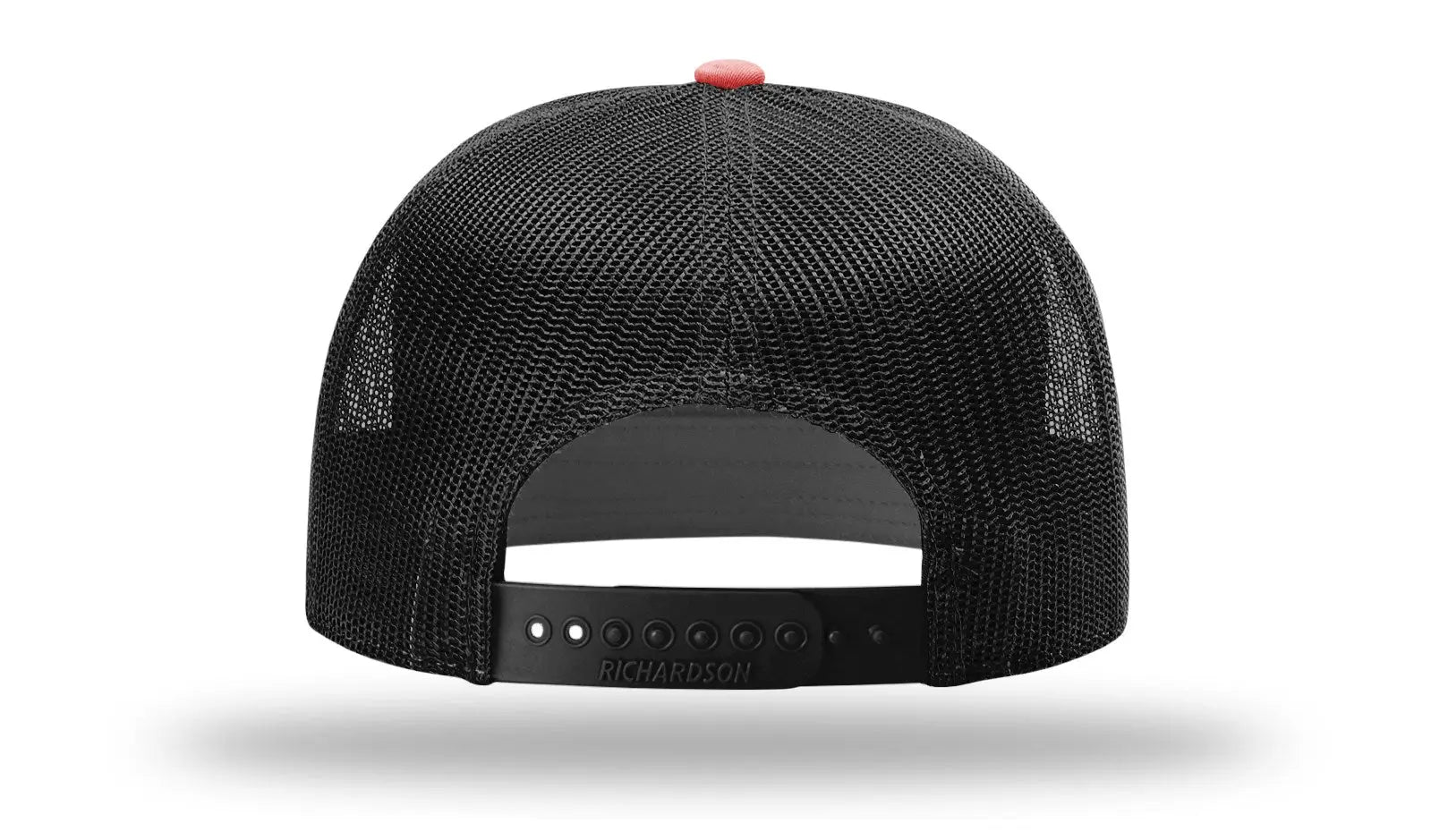 Richardson 168 7 Panel Trucker Cap - Red Black - Osfm
