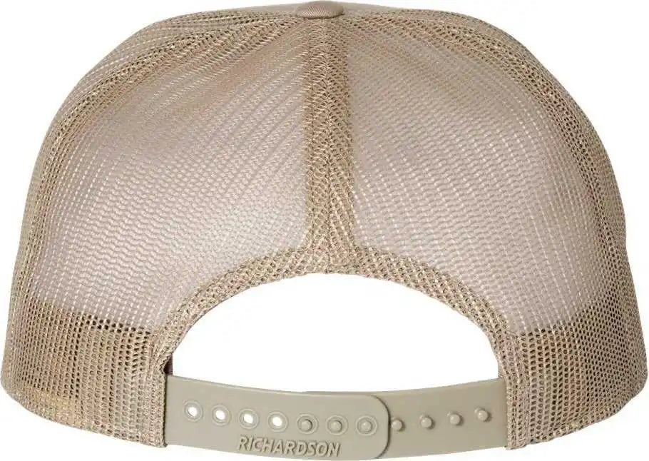 Richardson 168 Seven Panel Trucker Caps Brown Khaki / Osfm