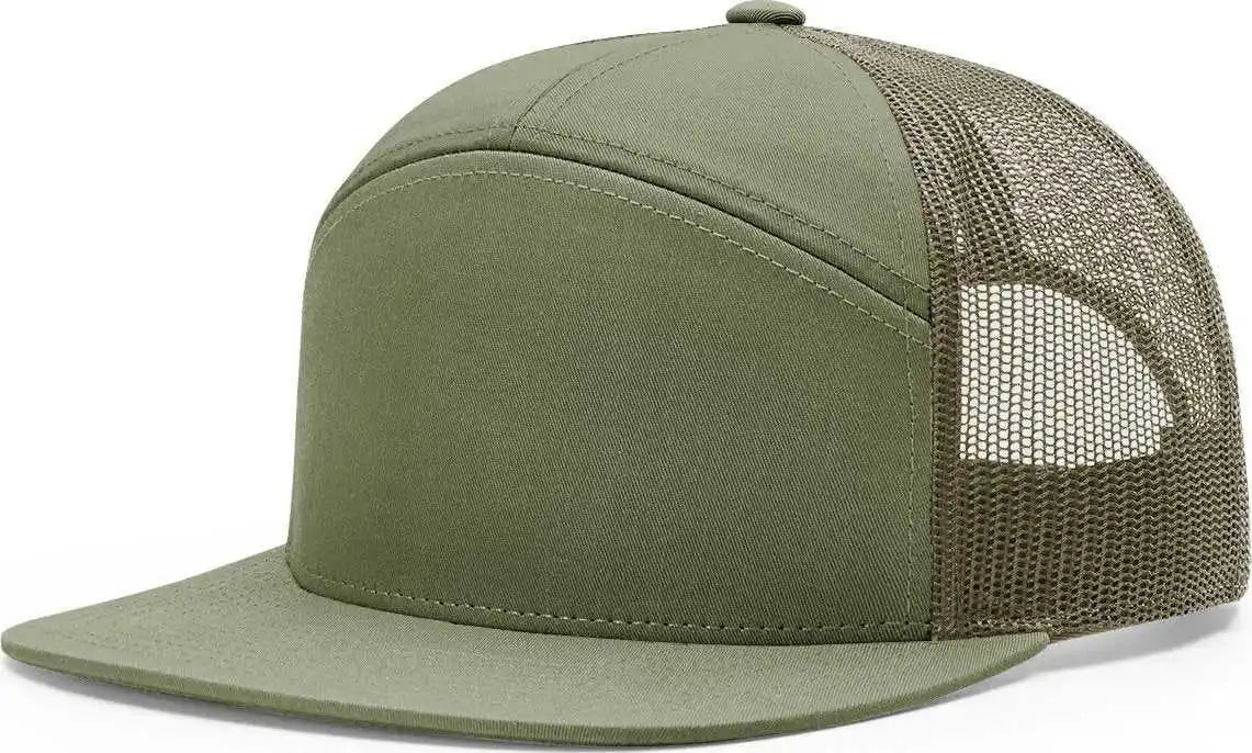 Richardson 168 Seven-panel Trucker Caps - Loden Green - Osfm
