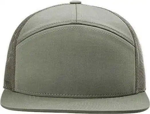Richardson 168 Seven-panel Trucker Caps - Loden Green - Osfm