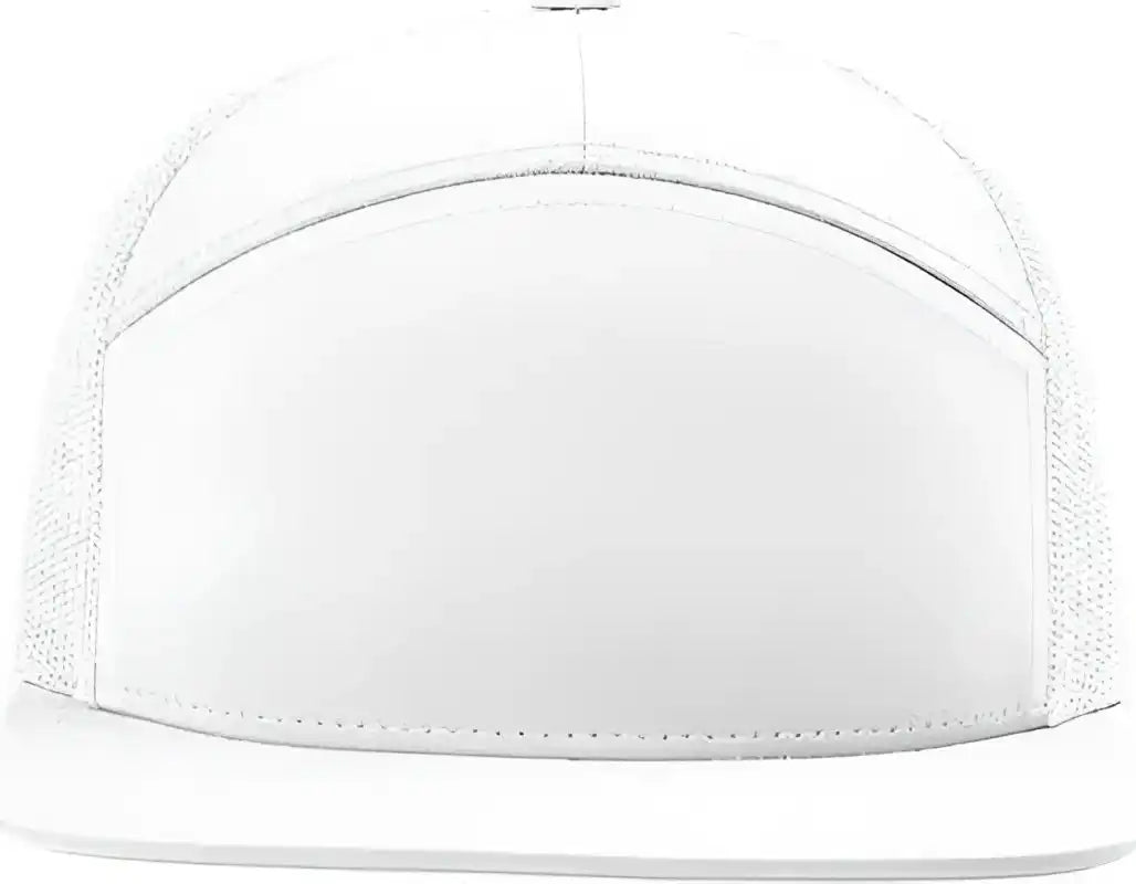 Richardson 168 Seven Panel Trucker Caps White / Osfm