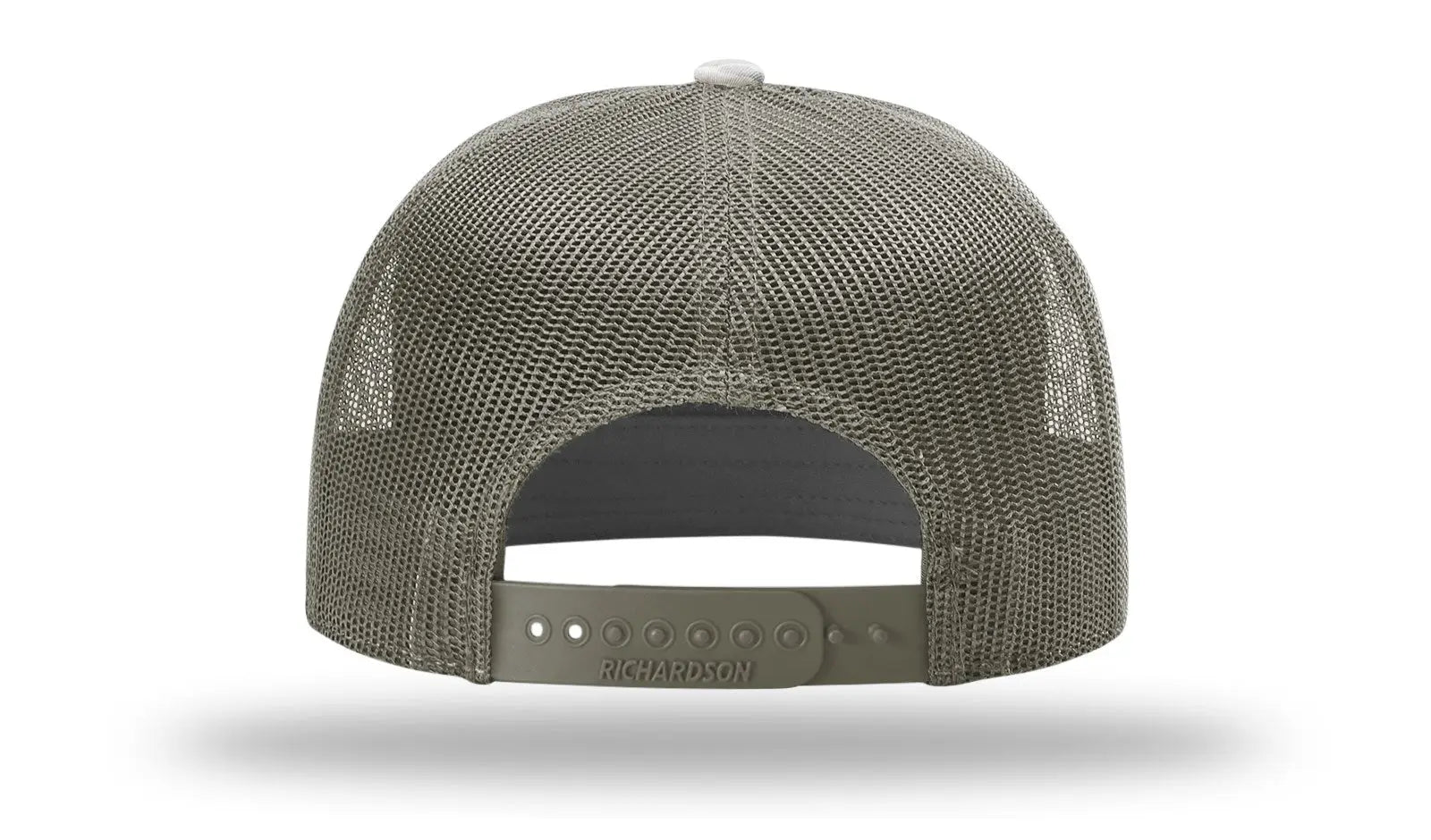 Richardson 168p Printed 7 Panel Trucker Cap - Marsh Duck Camo Brown - Loden / Osfm